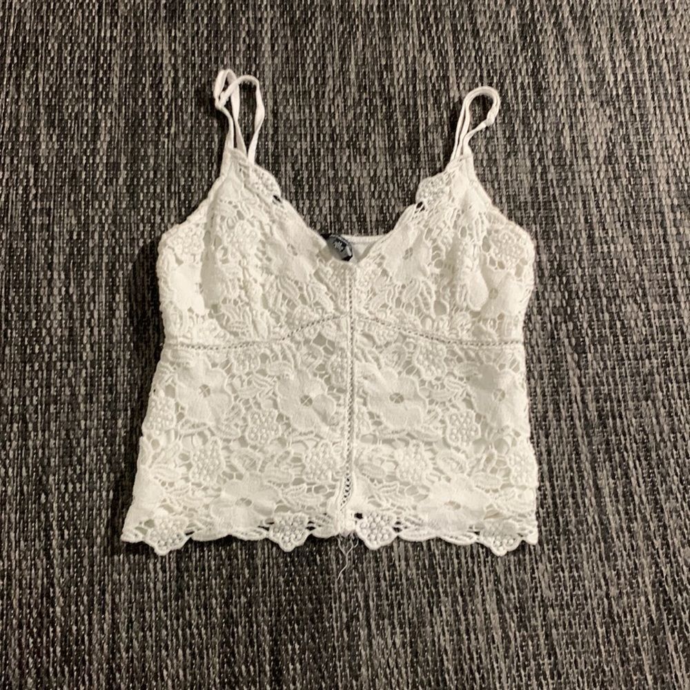Ambiance white crop top